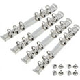 thumbnail image 1 of 4PCS 6-Ring Binder Mechanism A6 Notebook Mechanism Replacement Kit Iron Clip Ring Binder with Screws Nuts O Rings Binding Spines Combs Inner Diameter: 2.3cm, 1 of 9