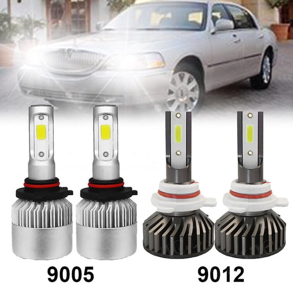 4PCS 6000K LED Headlight Bulb Hi/Lo For Dodge RAM 1500 2500 3500 2013 2014 2015