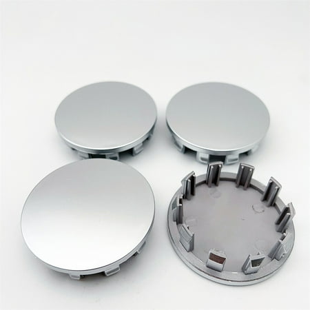 4PCS 63mm 2.5 Inch Custom Matte Silver Plastic Car Hub Wheel Center Caps for Dodge Ram Wheels 2019-2022 Replacement 6KF18TRMAA