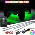 thumbnail image 1 of 4PCS 8 Color LED Strip Under Car Tube underglow Underbody System Neon Lights Kit, 1 of 7