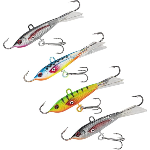 4PCS/8PCS Ice Fishing Jigs Ice Fishing Lures Ice Fishing Gear for Crappie, Panfish, Walleye, Bluegill Vertical Jigs Kit Ice Fishing Tackle