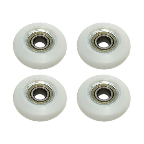4PCS 8mm Bore 34mm Diameter Rowing Machine Seat Rollers 8x34mm Round Wheel Spherical Pulley For Rowing Machine Replacement Parts