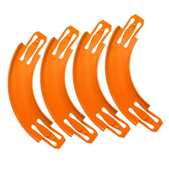 4PCS 90 Degree Curved Race Track Connectors For DieCast Car Tracks with Stable Plastic Construction for Easy Connecting
