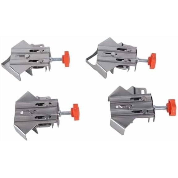 4PCS 90 Degree Right Angle Clamp with Adjustable Swing Jaw for Woodworking Photo Frame Cabinet and Furniture Assembly$$Tools & Hardware Other