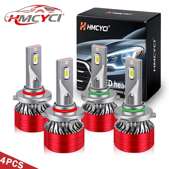 4PCS 9005 9006 LED Headlight Combo Kit For Mitsubishi 3000GT 1994-1999 High Low beam