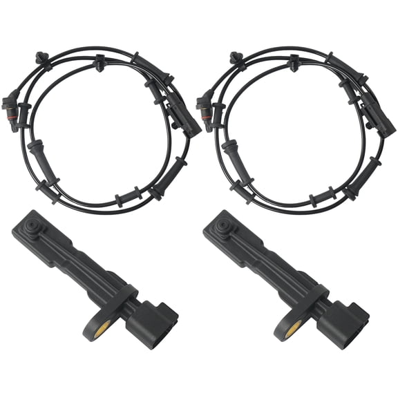 4PCS ABS Wheel Speed Sensor Front Rear Left Driver & Right Passenger Fit for 2007-2011 Jeep Wrangler 3.8L,2012-2017 Jeep Wrangler 3.6L Wheel Speed Sensor Replace# 68003281AA, 68003281AB, 52125003AA