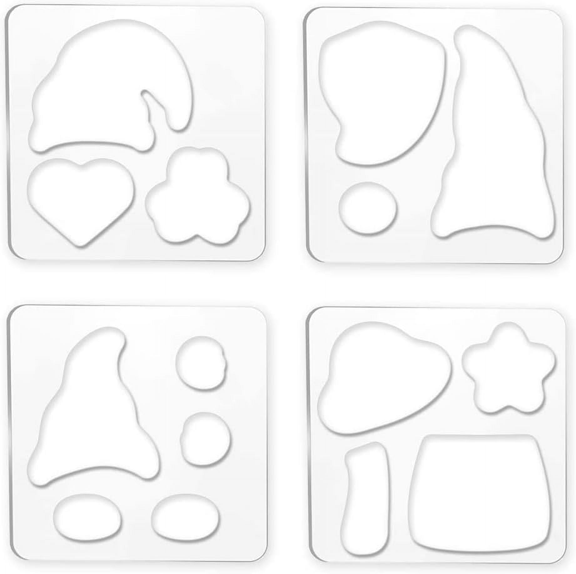 5 Pcs Quilting Ruler Waves Ruler Acrylic Quilting Templates For Machine