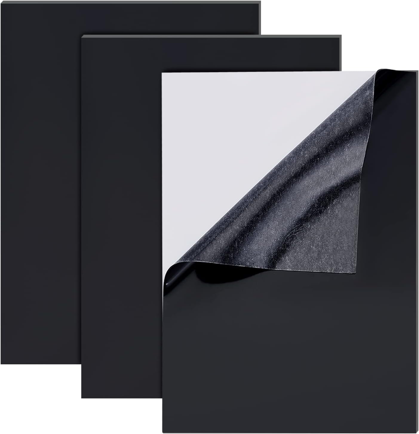 4PCS Adhesive Silicone Sheet 11.8x8.2 Inch Black Nonslip Silicone Rubber Pad A4 Size 1mm Thick for Gaskets DIY Material Supports Leveling Sealing Bumpers Protection Abrasion Flooring DIYDIY