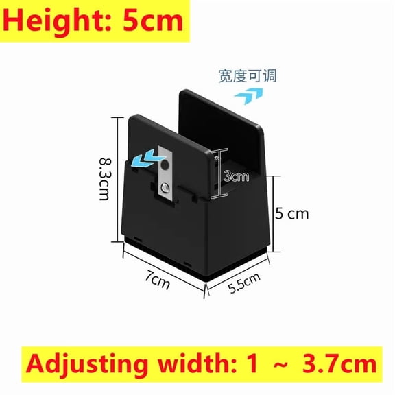4PCS Adjustable Chair Feet Risers, Screw Clamp Heavy Duty Furniture Elevators 2–4 Inch Height for Sofa, Bed and Table