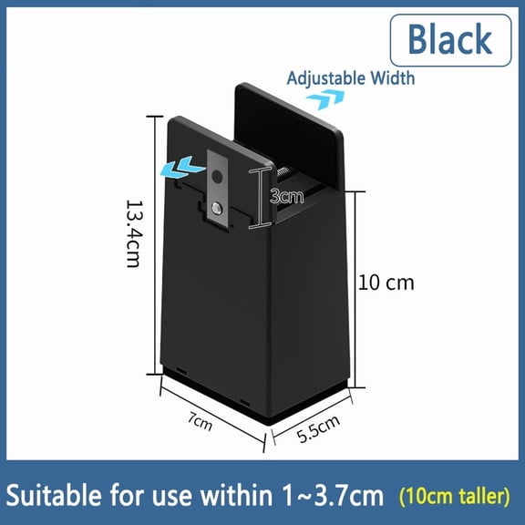 4PCS Adjustable Furniture Chair Feet Riser With Screw Clamp 2 4 Inch Height Heavy Duty Sofa Tables Bed Furniture Risers Square