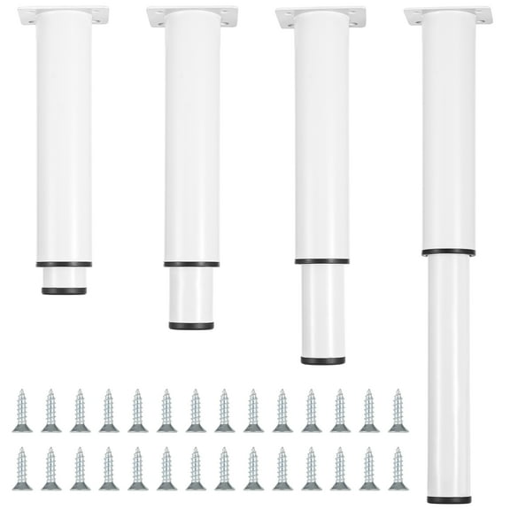 4PCS Adjustable Furniture Legs, Heavy Duty Aluminum Alloy Furniture Legs, Bed Frame Support Adjustable Legs, Ideal for Tables Sofas, 7.1"-12.6" Adjustable Legs for Furniture