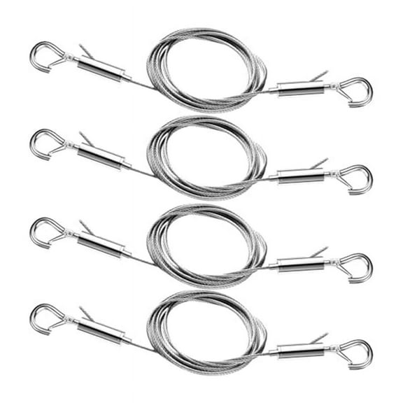 4PCS Adjustable Picture Hanging Wire Kit,3.3FT Stainless Steel Wire for Hanging Mirrors,Picture Frame,Artwork,Signs