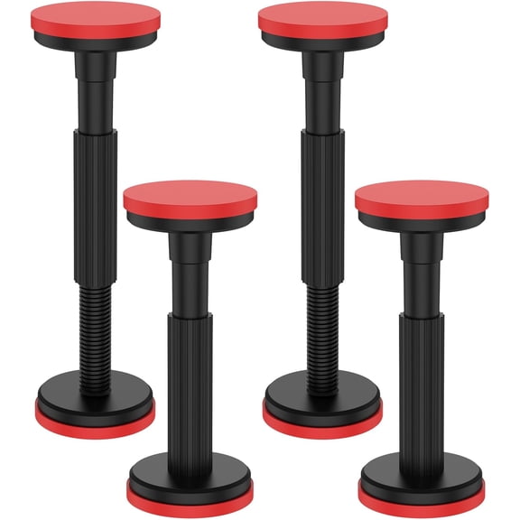 4PCS Adjustable Telescoping Support Rod Pole, Cabinet Jack Support Rod Supports up to 440 lbs Support 7-14 inch Adjustable Lifting Bracket for Installation Cabinet Sofa Bathroom