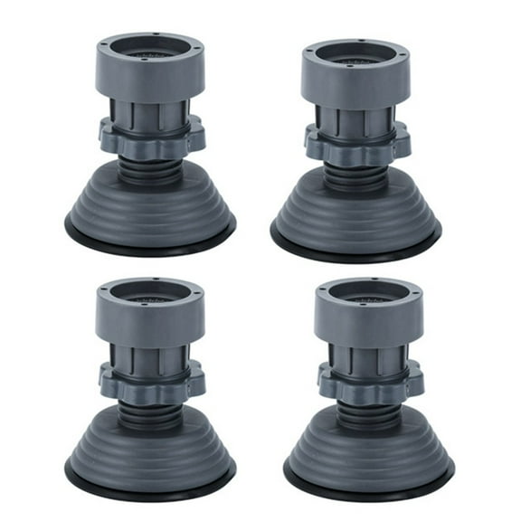 4PCS Adjustable Washing Machine Foot Pad Anti-Skid Damping Wave Wheel Roller