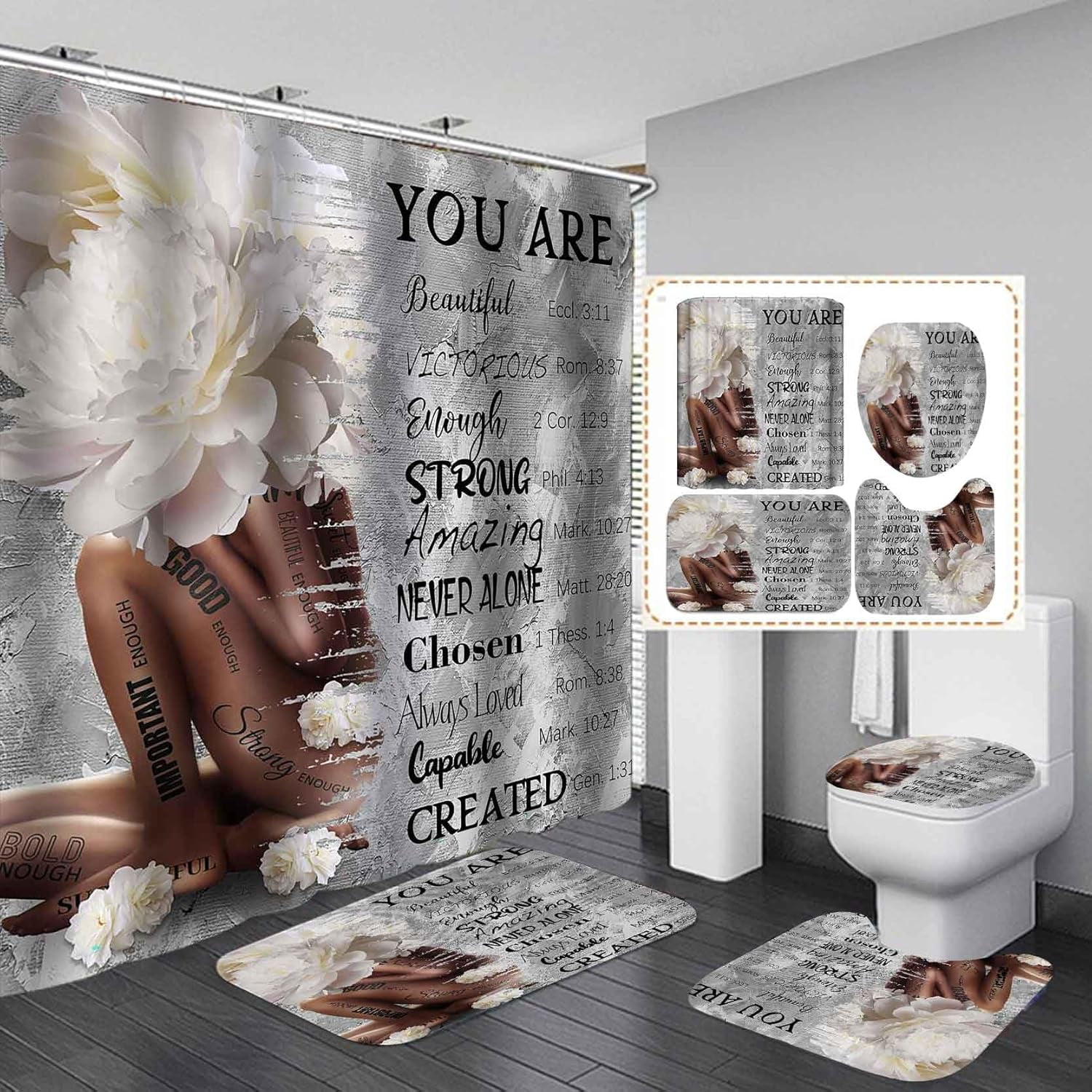 African Grace Shower Curtain NCU0NNT3103