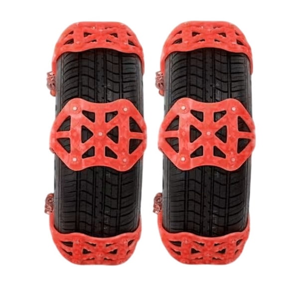 4PCS Against Slip Rubber Tire Fetters For Automobiles SUVs 165 245mm Rubber Quick Installation Permanent Sleet Road Security