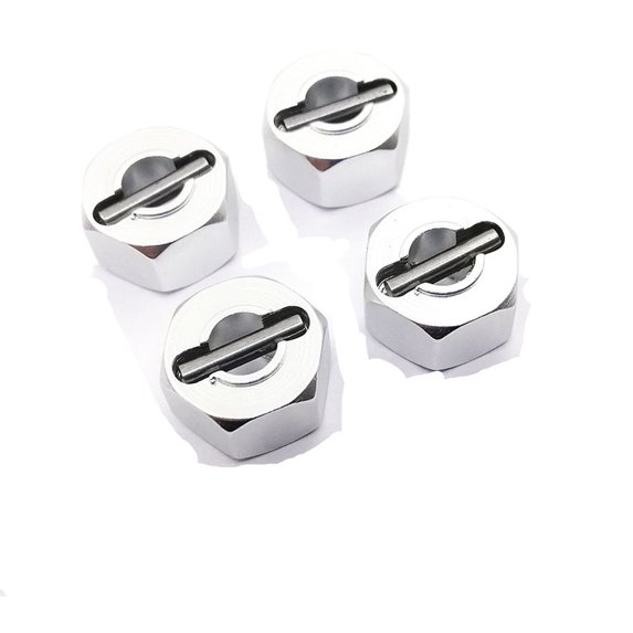 4PCS Aluminum Alloy Hexagon Wheel Hex Seat Mount Hub Pins 7mm Upgrade Short Truck RC Car Parts For TRAXXAS SLASH 4X4 Accessories