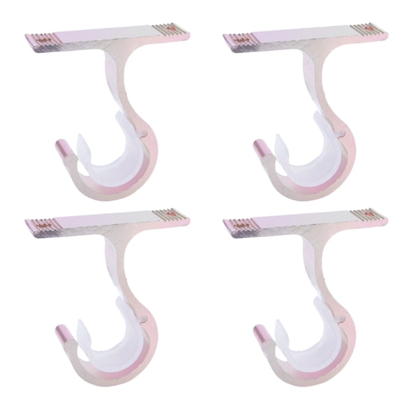 4PCS Aluminum Curtain Rod Brackets for 23mm Poles Fixing Brackets Rustproof