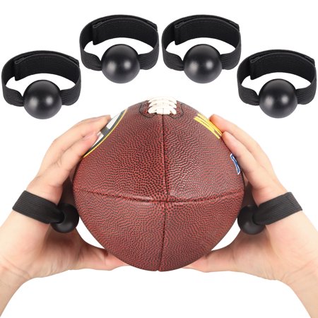 4PCS American Football Catching Trainer Band - Rugby Receiver Training Aid - Volleyball Catching Hand Strap Beginner Practice Fingertip