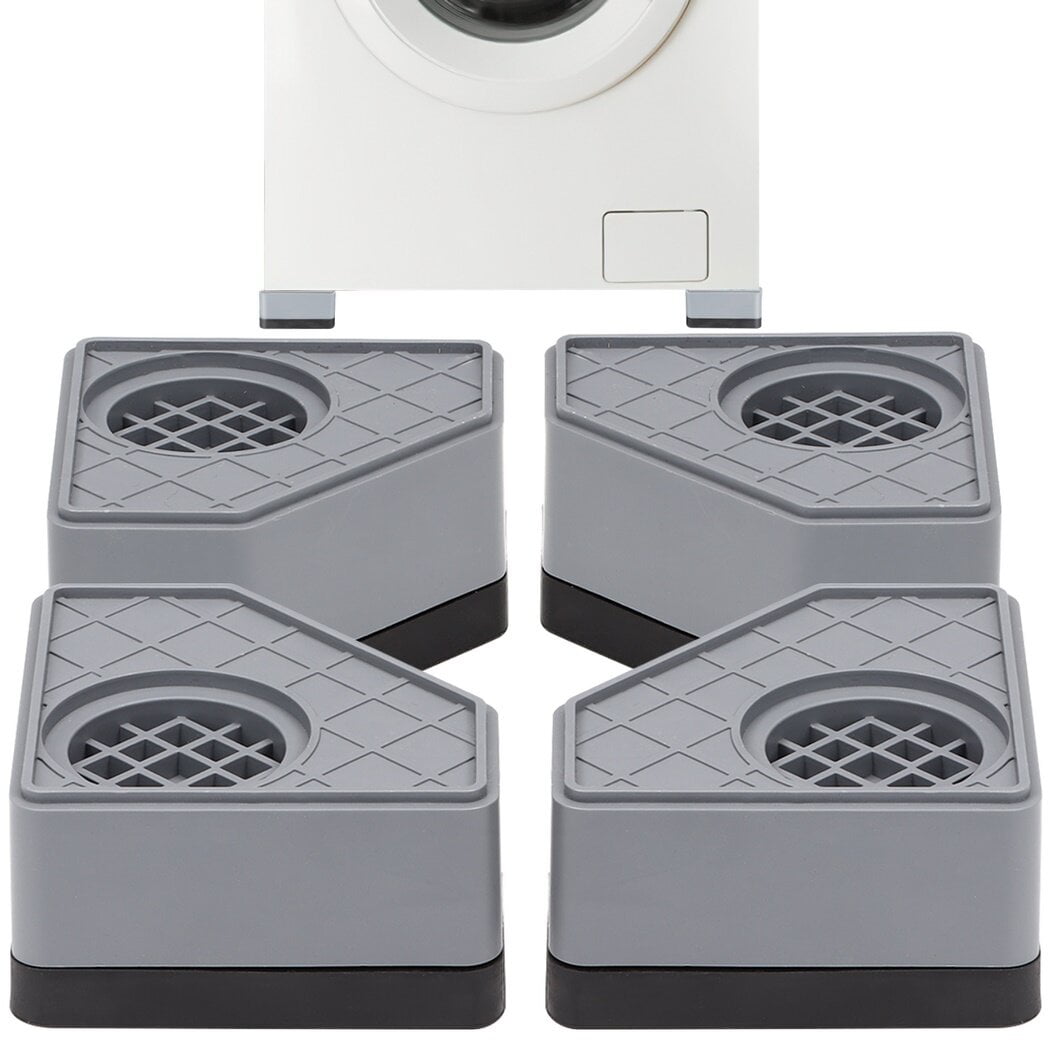 4PCS Anti Vibration Pads for Washing Machine, Rubber Washing Machine Foot Pads, Nonslip Raise
