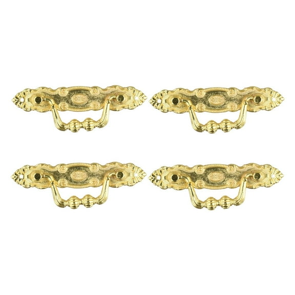 4PCS Antique Furniture Handles Drawer Ring Pulls Retro Decorative Handles#