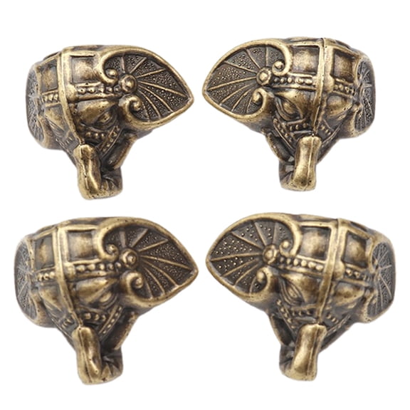 4PCS Antique Wooden Box Footings Box Decorative Feet Cabinet Protector For Furniture Hardware Wood for Case Leg Cor