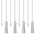 thumbnail image 1 of 4PCS Aolly Ceiling Fan Pull Chain 13 Inch Platinum Beaded Pulls Cord Extender Lamp Pull Chain for Ceiling Light Decoration Table Lamp Pulling Switch, 1 of 5