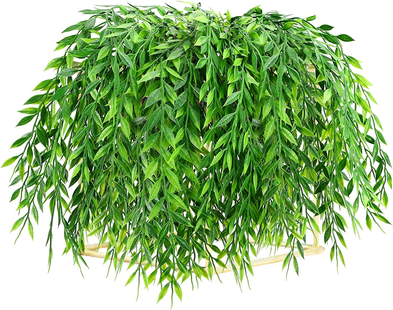 4PCS Artificial Plant Boxwood Greenery Garland Fake Leaf Vines Wall