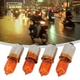 thumbnail image 1 of 4PCS BA9S 12V 23W Halogen Brake Indicator Signal Lamp Amber Motorcycle Light Bulb BA9S Halogen Clearance Light, 1 of 12
