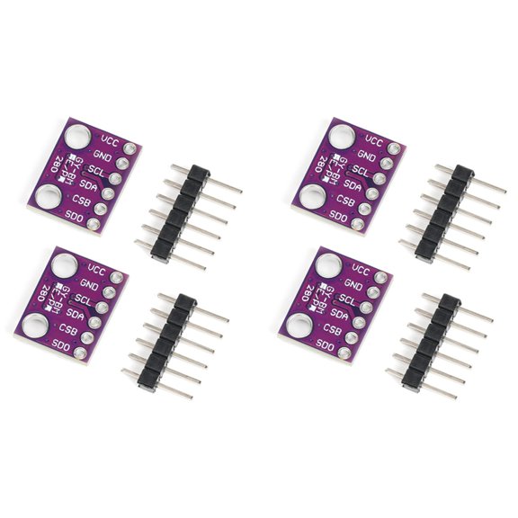 4PCS BME280 3.3V Sensor Module Atmospheric Pressure Temperature Humidity Sensors SPI Breakout -BME280