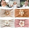 thumbnail image 1 of 4PCS Baby Flower Headbands Newborn Baby Bows for Infant Girl Flower Nylon Infant Hair Bows for Newborn Infant Toddler for Kids, 1 of 4