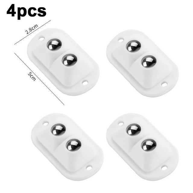 4PCS Ball Swivel Castors Steel Wheels Trolley Small Furniture Casters