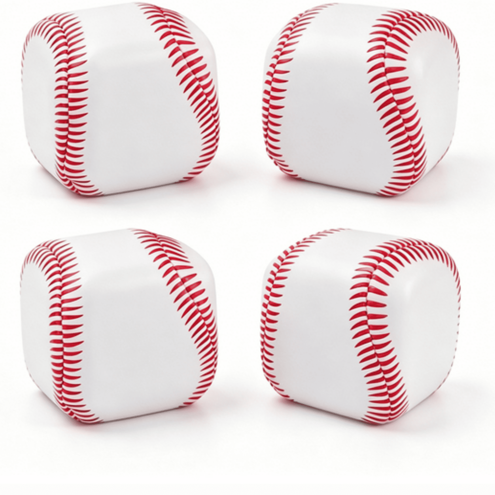 4PCS Baseball Style Soft Sandbag Throwing Ball Outdoor Toss Game Tool for Beach Vacation Backyard Activities Leisure Entertainment Group Interactive Equipment