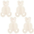 thumbnail image 1 of 4PCS Bear Wooden Basket Bottoms Bag Bottoms Crochet Basket Base, 1 of 6