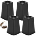thumbnail image 1 of 4PCS Bed Risers, 8" Heavy Duty Sofa Risers Set, Furniture Risers with Protective Foam Top and Rubber Bottom, Non-Slip Bed Risers for Added Storage and Easy Cleaning, 1 of 6