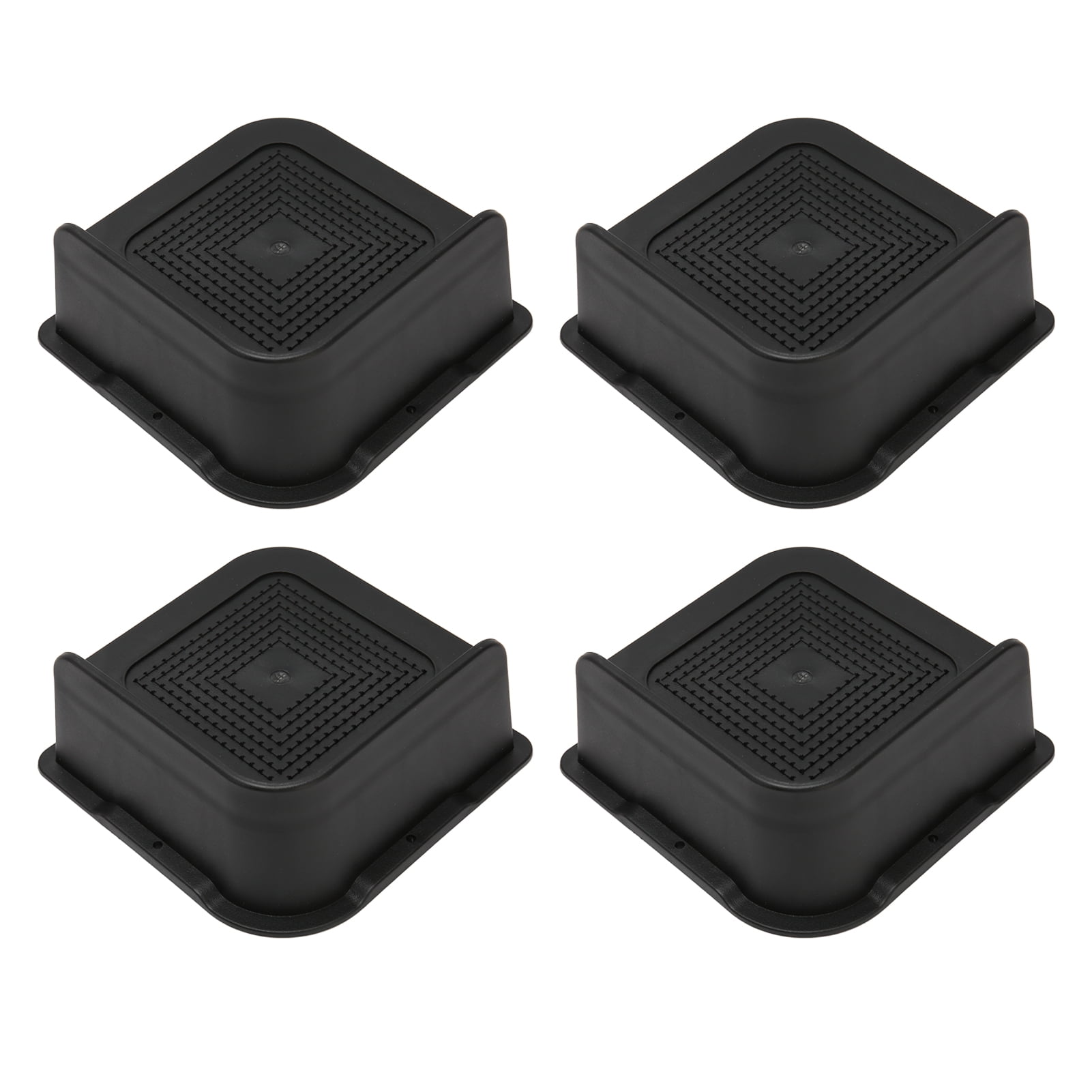 4PCS Bed Risers ABS L Shape Anti Slip Chair Leg Extra Lifts Furniture