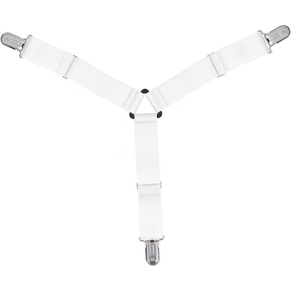 4PCS Bed Sheet Holder Straps Fastener,Elastic Mattress Cover Blankets Holder Grippers,Highly Elastic Bungee Cord,can Hold The Sheets Firmly