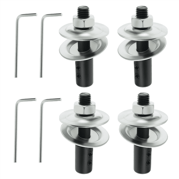 4PCS Bench Grinder Extension Shaft Arbor Extender 8mm to 10mm with Wrench and Washer for Polisher Sander,4 x Bench Grinder Extension Shaft,Black