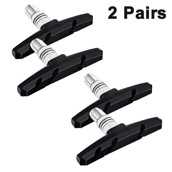 4PCS Bike Brake Pads, Professional Mountain Bicycle V-Brake Pads, Bike Brake Blocks,Black
