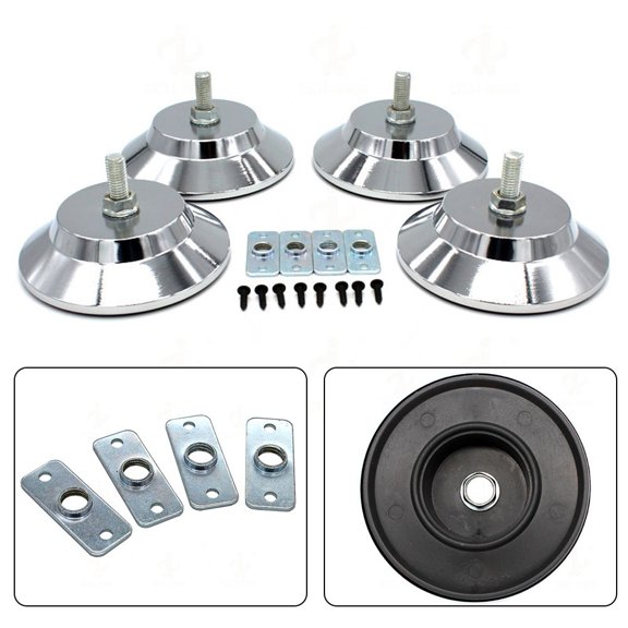 4PCS Billiard Table Leg Levelers 5inch Heavy Duty Adjustable Leveling Risers