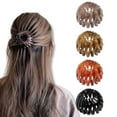 4PCS Bird Nest Magic Hair Clip, Hair Claw Clamps Bun Makers Expandable