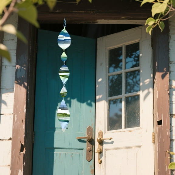 4PCS Bird Scare Devices for Outdoor Use - Highly Reflective Double-Sided Discs & Wind Spinners, Holographic Deterrent to Keep Birds Away from Yard, Patio, Garden, Farm