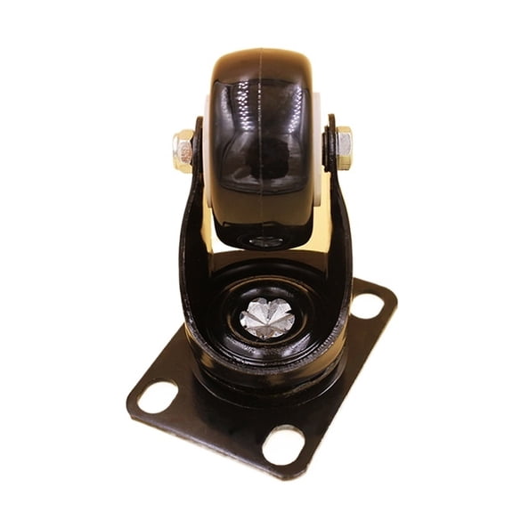 4PCS Black 1.5'' Rubber Swivel Office Chair Heavy Duty 50kg Caster Trolley Furniture Hardware Universal Brake Wheels Rubber ,Reliable