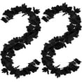 thumbnail image 1 of 4PCS Black Fall Maple Garland 5.9 ft Artificial Autumn Garland Fake Maple Leaf Garland Decoration for Dinner Fireplace Wedding Party Door Frame Decor, 1 of 6