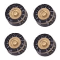 thumbnail image 1 of 4PCS Black Gold Guitar Speed Control Knobs Volume Tone Knob for Les Paul, 1 of 8