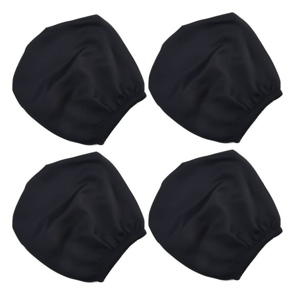 4PCS Black Premium Cloth Headrest Cover for Car, Truck, Suv, Auto Fit