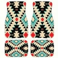 thumbnail image 1 of 4PCS Bohemia Car Floor Mats Car Floor Protector Carpet Rugs Universal Auto Foot Pad Set Auto Accessories Car Decoration, 1 of 9