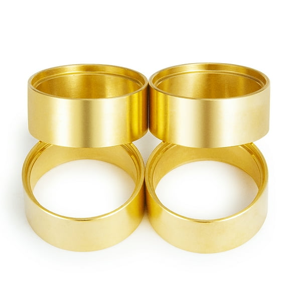 4PCS Brass Internal Beadlock Ring Clamp Ring Fit 1.0inch Wheel Rims for Axial SCX24 1/24 RC Crawler Car Upgrade Parts