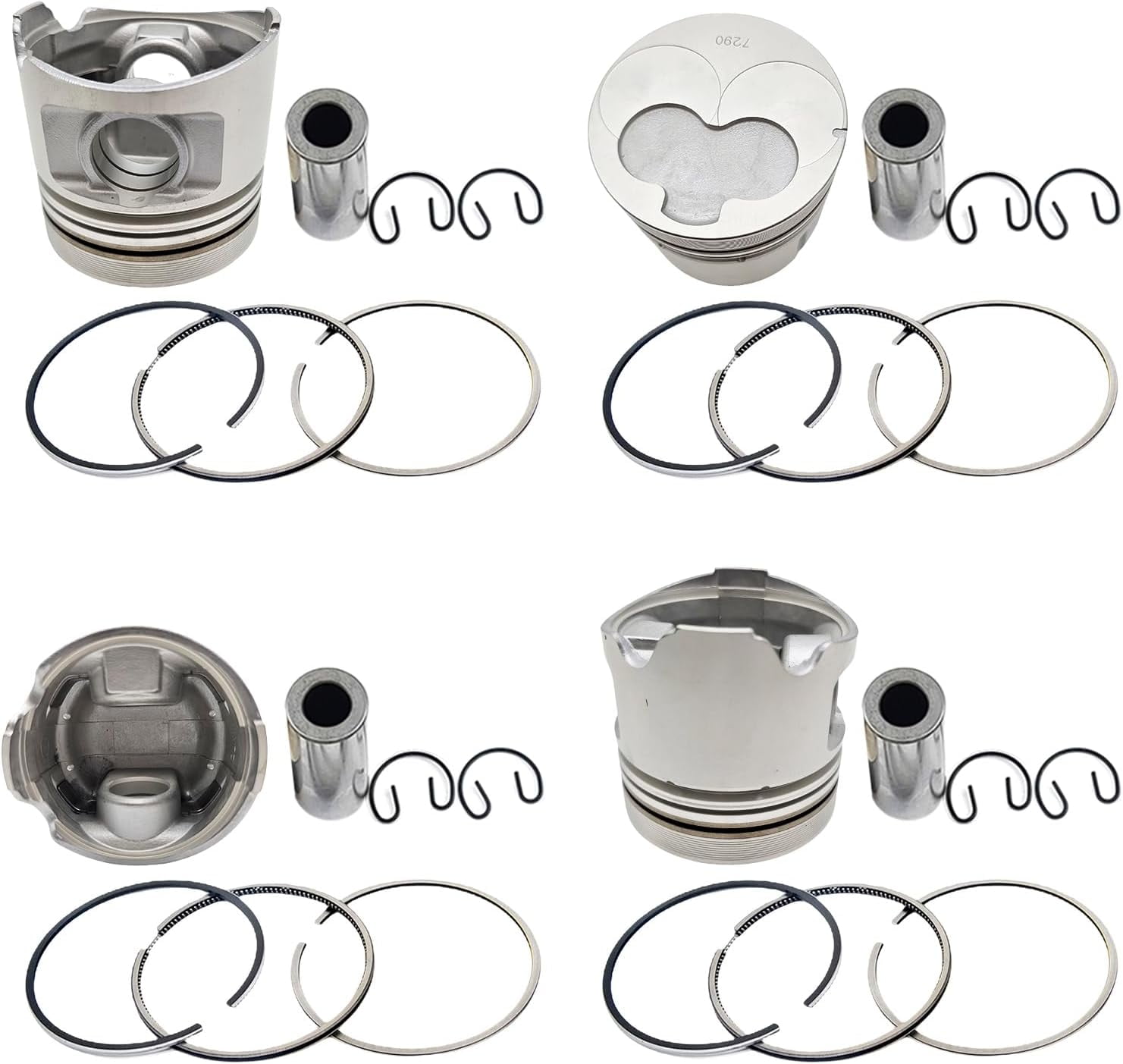 4PCS C223 Piston + Piston Rings For Isuzu C223 C223T Engine 4PCS C223 Piston + Piston Rings For Isuzu C223 C223T Engine