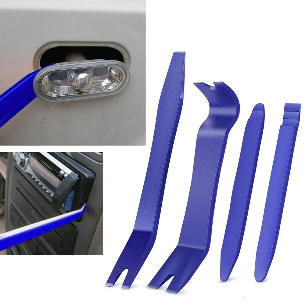 4PCS CAR TRIM REMOVAL TOOL KIT PANEL DOOR PRY DASH INTERIOR CLIP PLASTIC